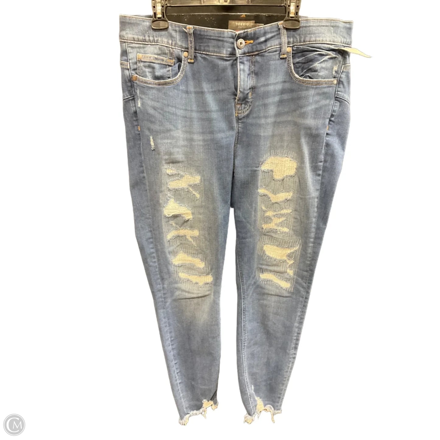 Jeans Skinny By Torrid In Blue, Size: 18