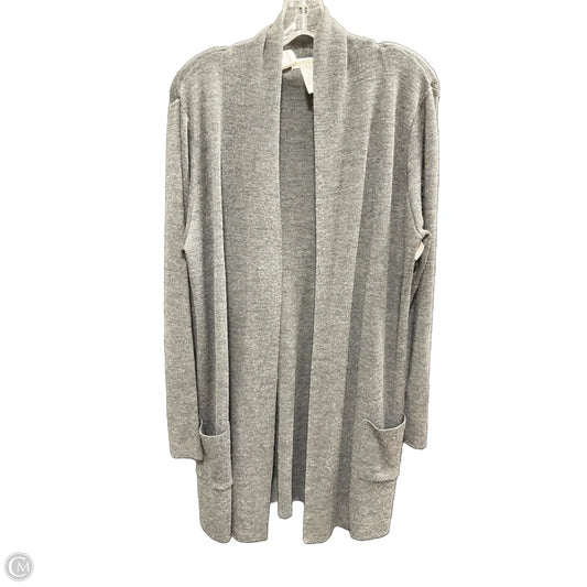 Sweater Cardigan By Orvis In Grey, Size: L