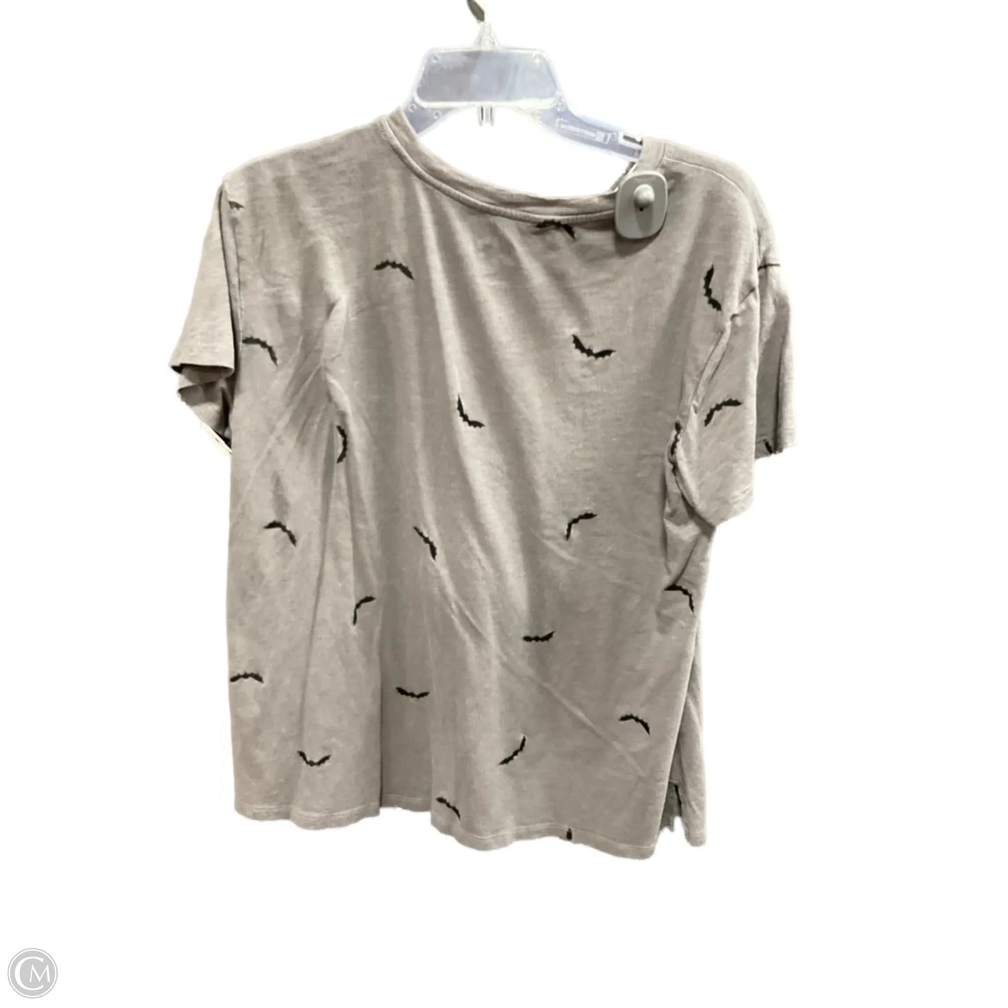 Top Short Sleeve By Maurices In Grey, Size: L