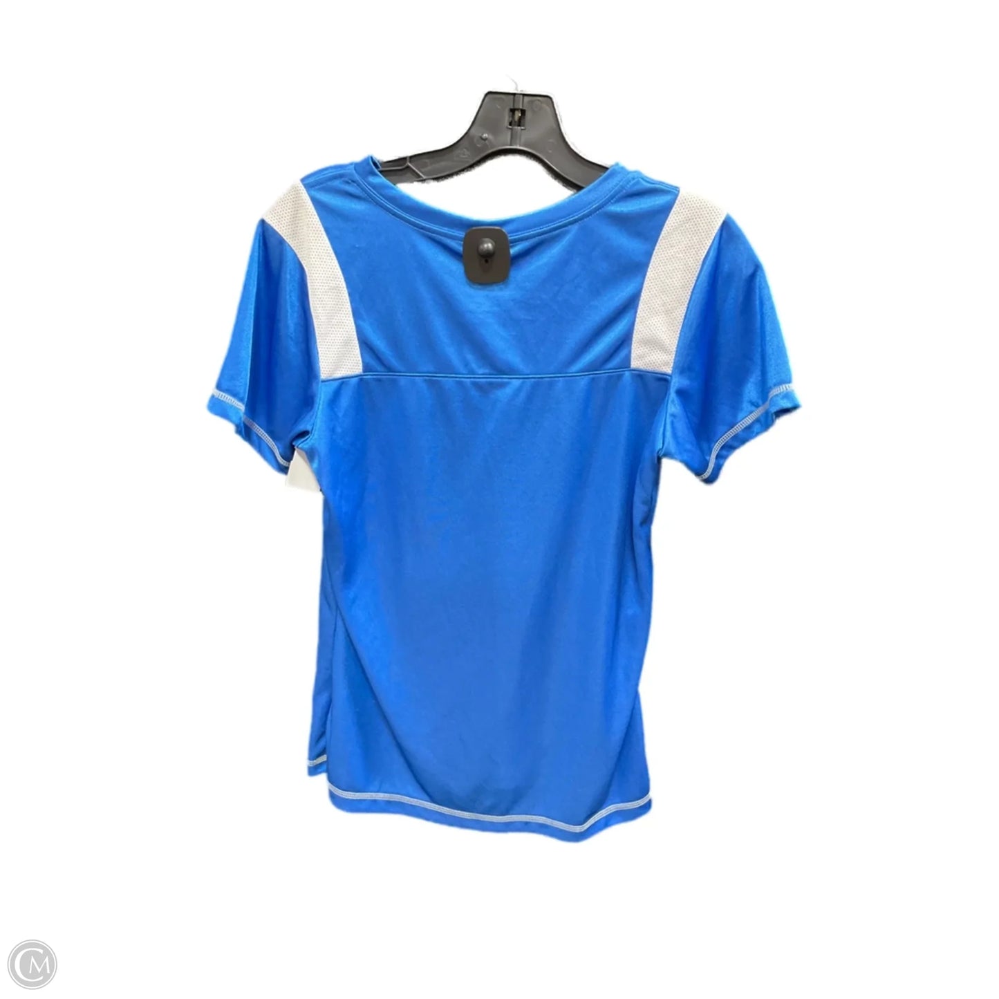 Athletic Top Short Sleeve By Nfl In Blue, Size: M