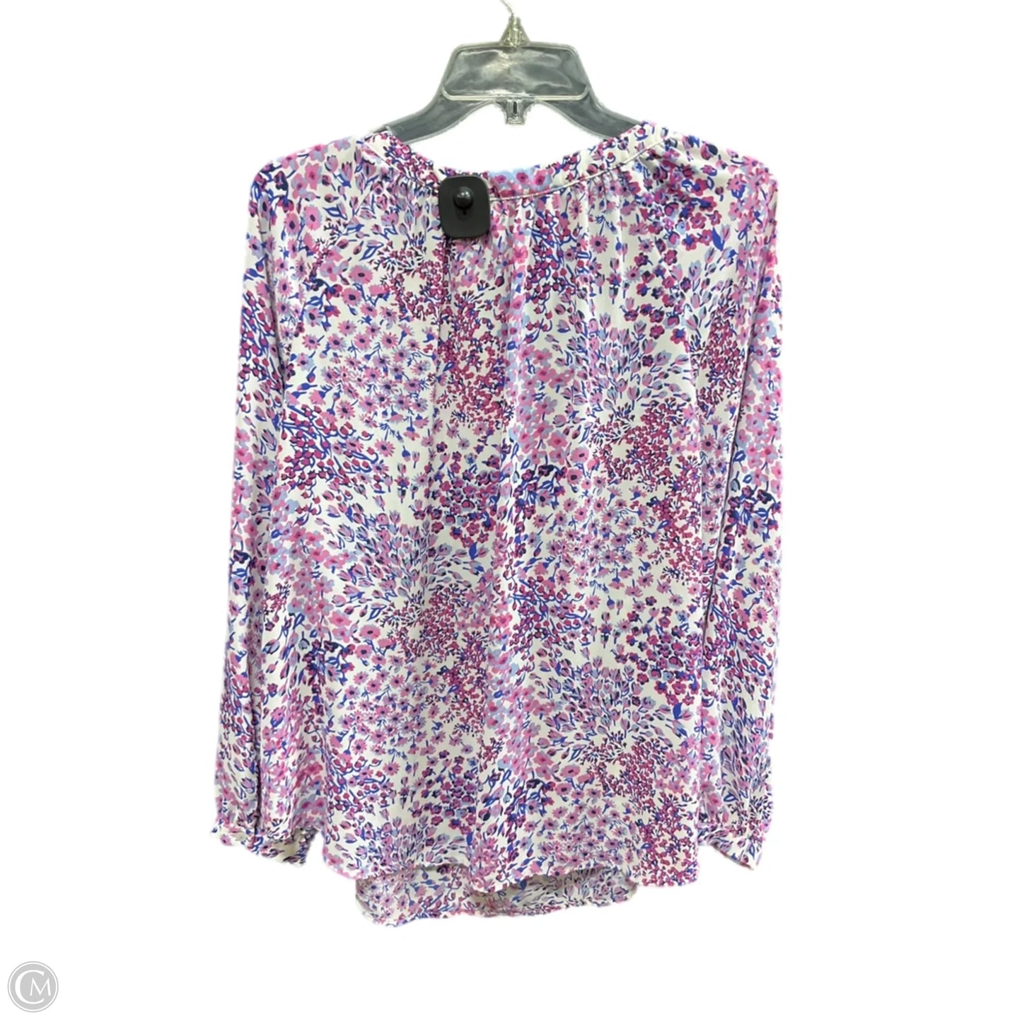 Top Long Sleeve By Talbots In Pink & Purple, Size: 1x