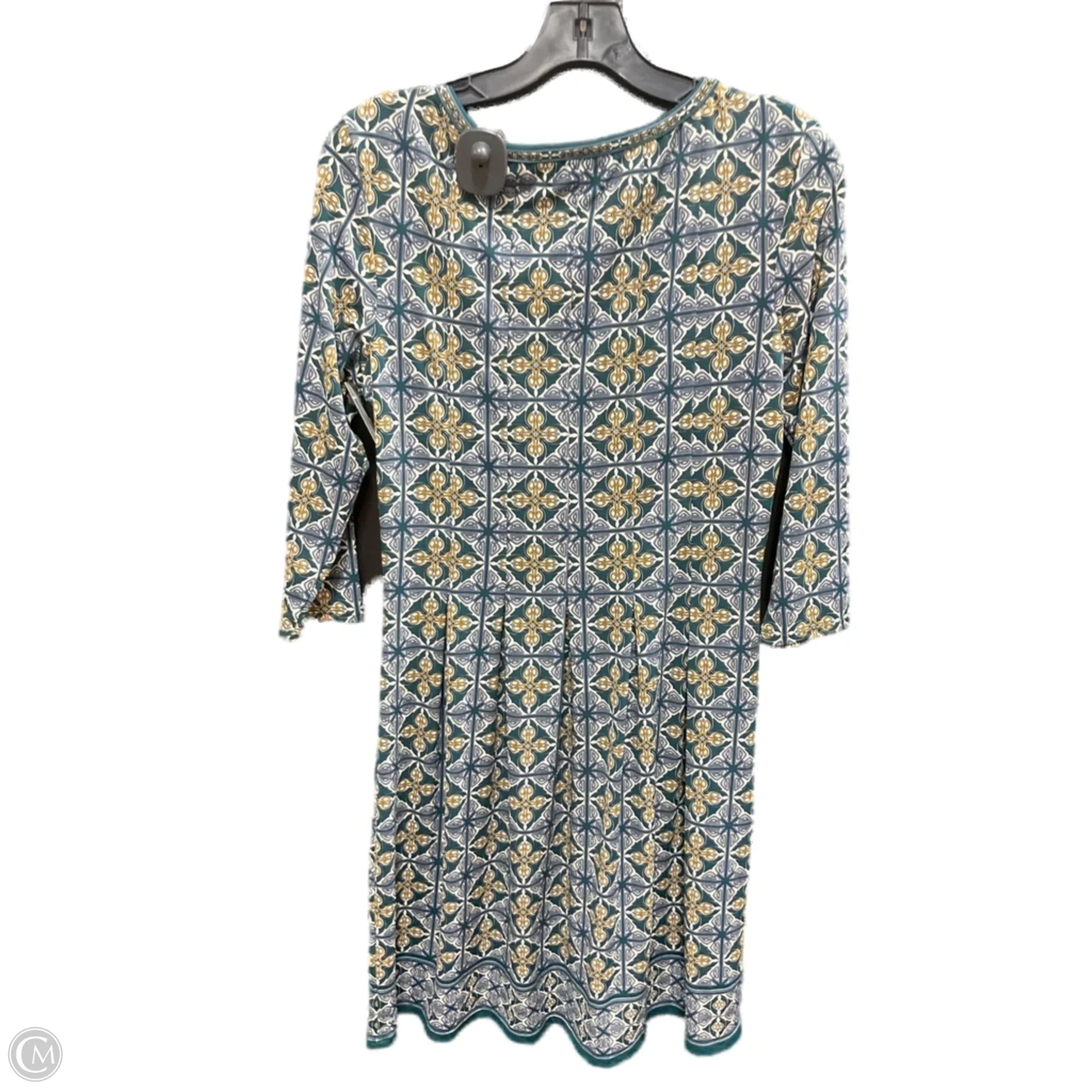 Dress Casual Midi By Max Studio In Gold & Green, Size: M Clothes Mentor Sylvania OH #127 Dress Casual Midi By Max Studio In Gold & Green, Size: M Clothes Mentor Sylvania OH #127