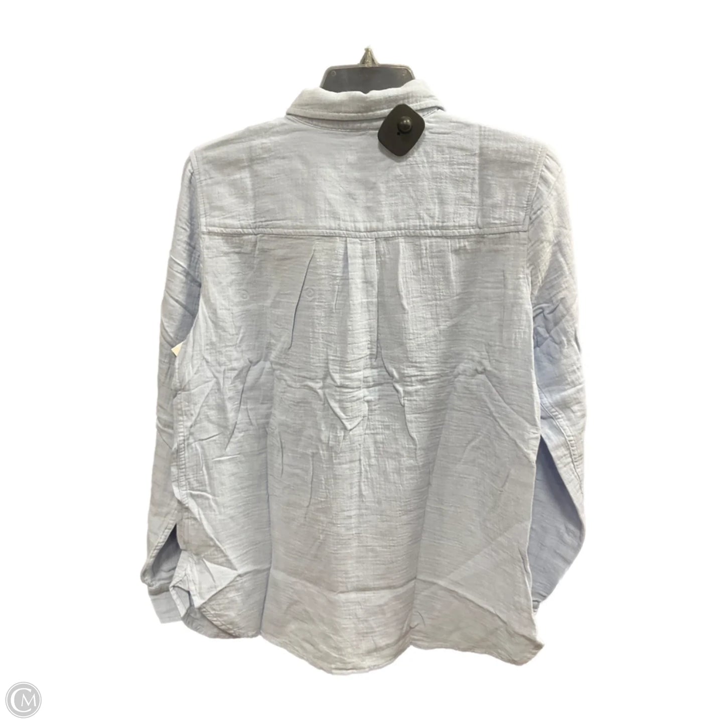 Blouse Long Sleeve By J. Crew In Blue, Size: S