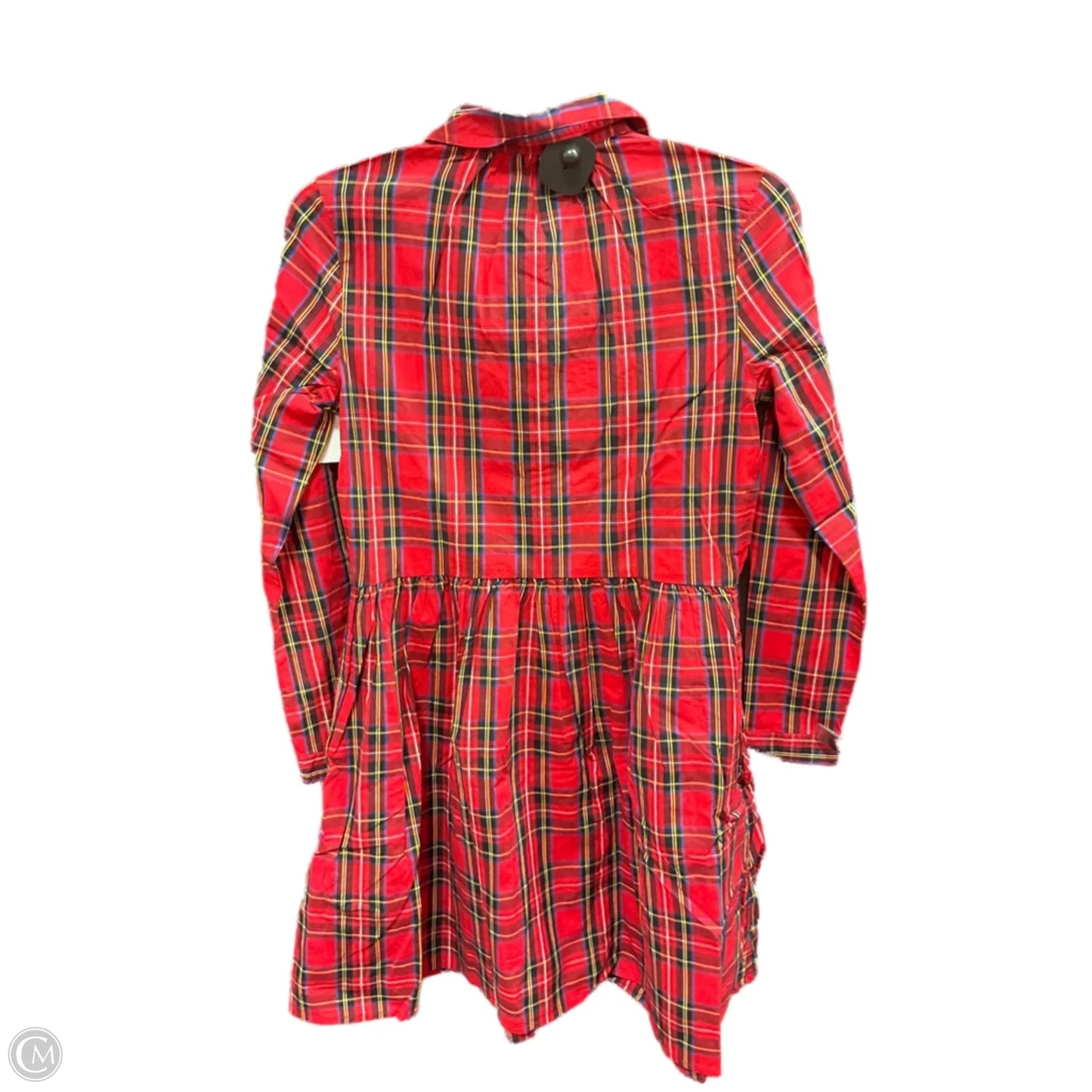 Dress Casual Midi By J. Crew In Plaid Pattern, Size: 0