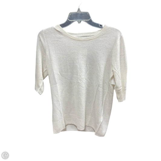 Top Short Sleeve By J. Crew In Cream, Size: S