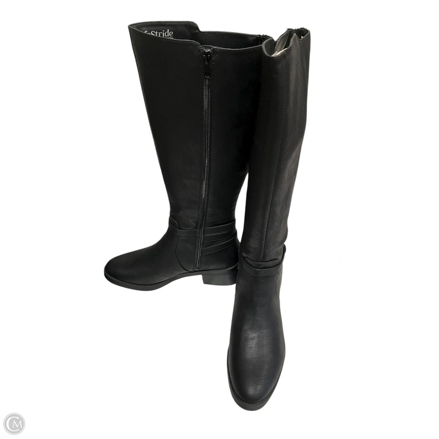 Boots Knee Flats By Life Stride In Black, Size: 11