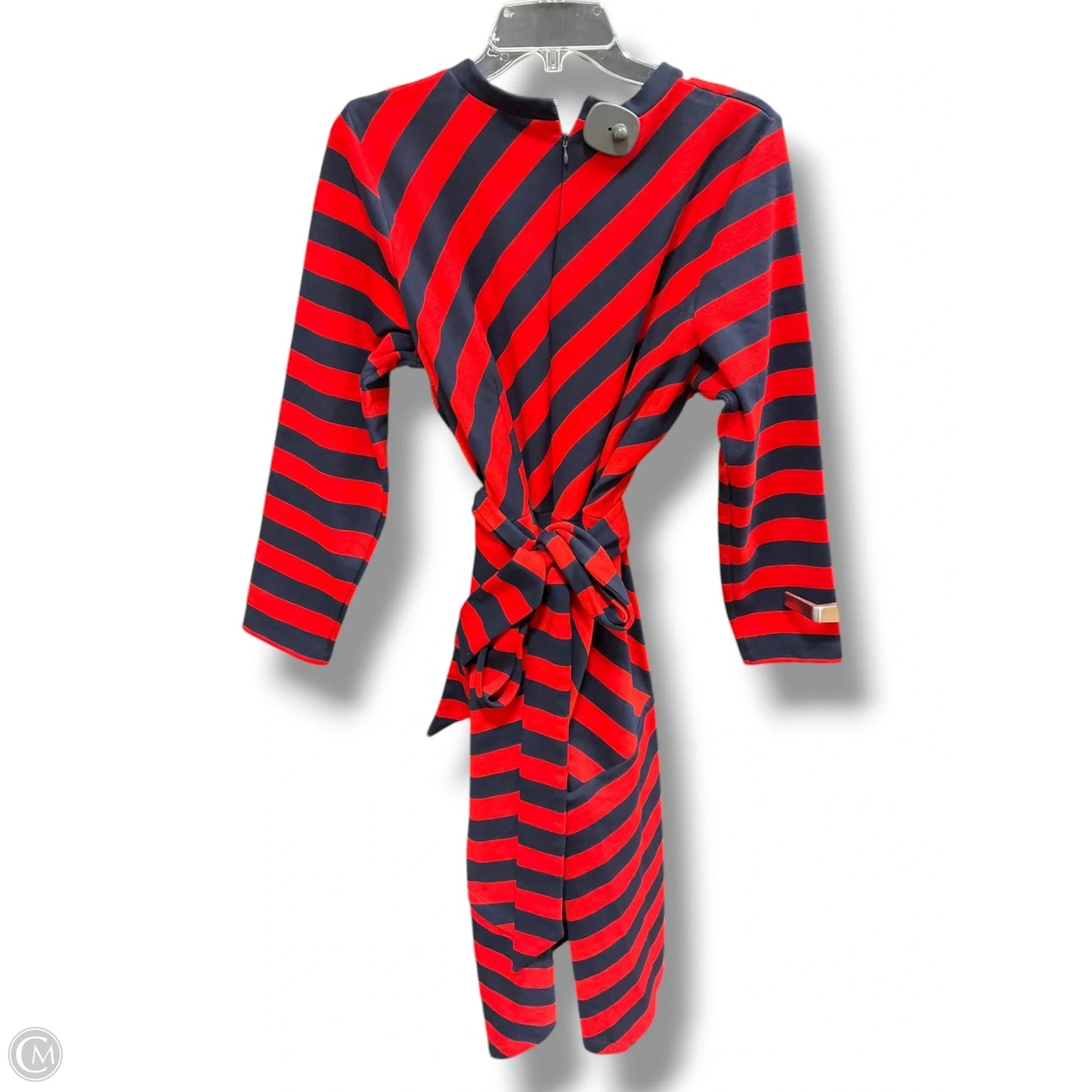 Dress Casual Midi By Eloquii In Blue & Red, Size: 18