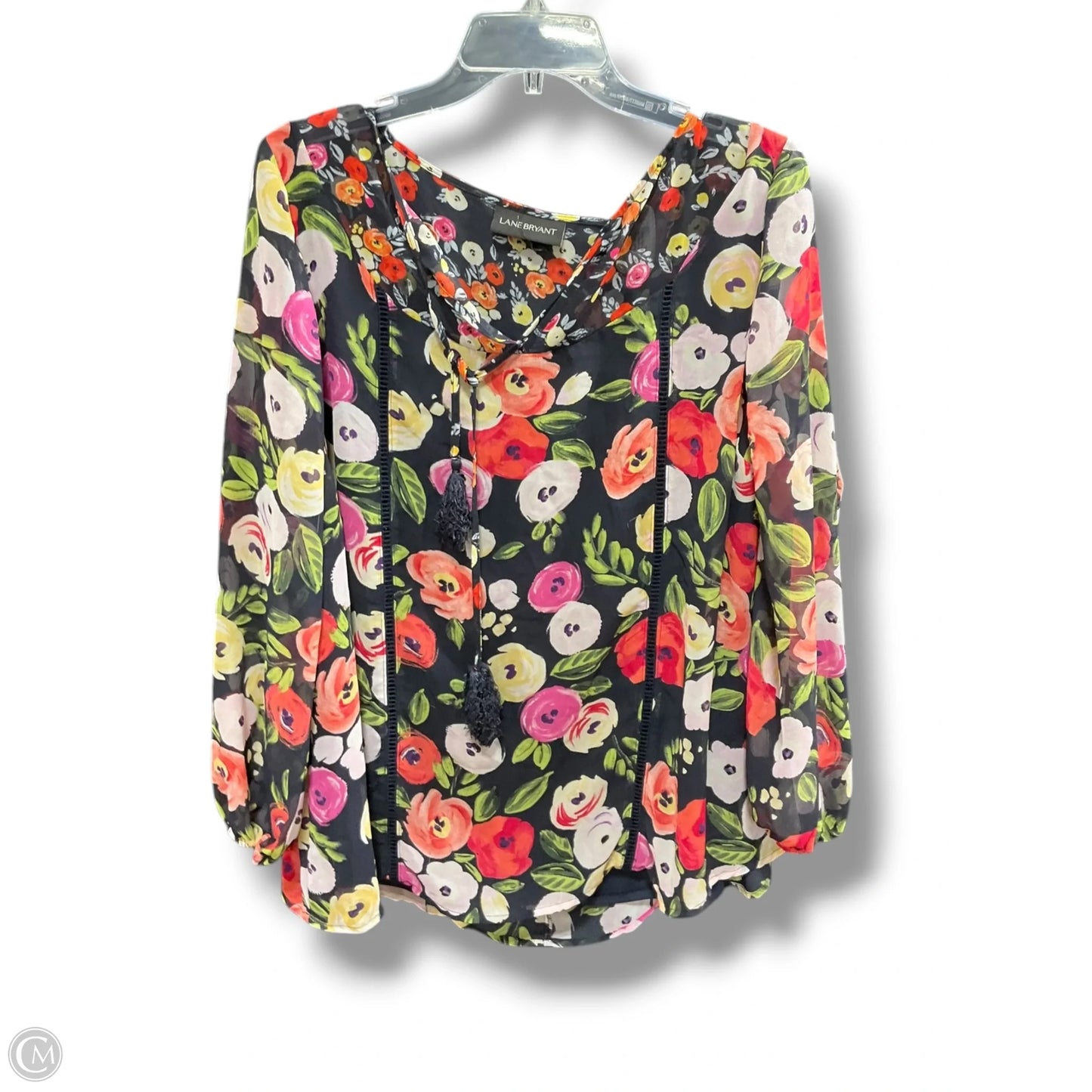 Top Long Sleeve By Lane Bryant In Floral Print, Size: 16