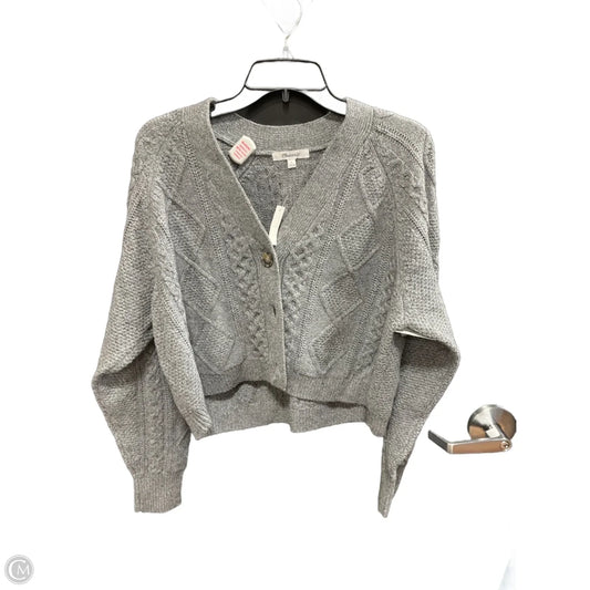 Sweater Cardigan By Madewell In Grey, Size: M