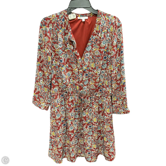 Dress Casual Midi By Dr2 In Red & Yellow, Size: L
