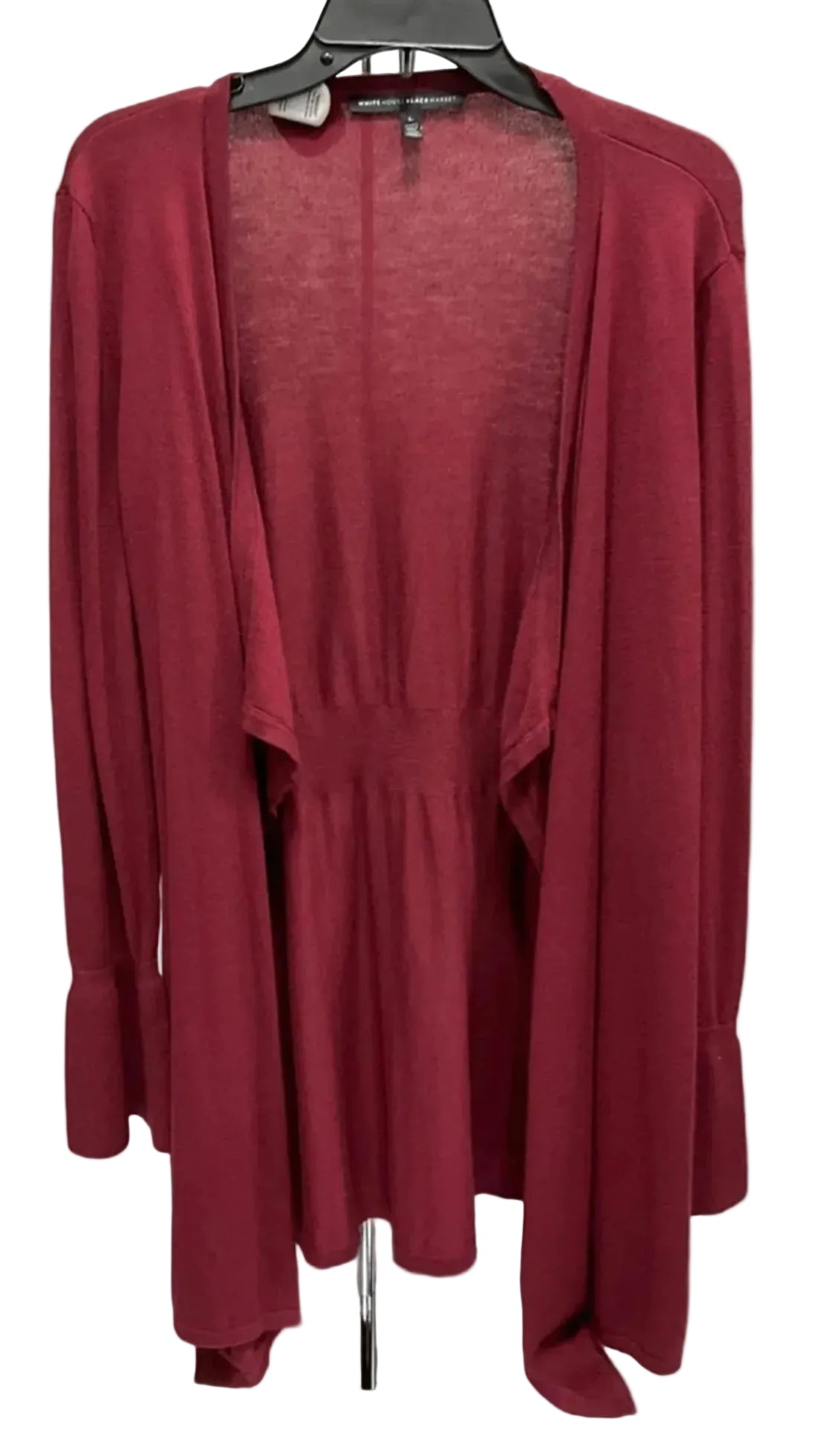 Sweater Cardigan By White House Black Market In Red, Size: L