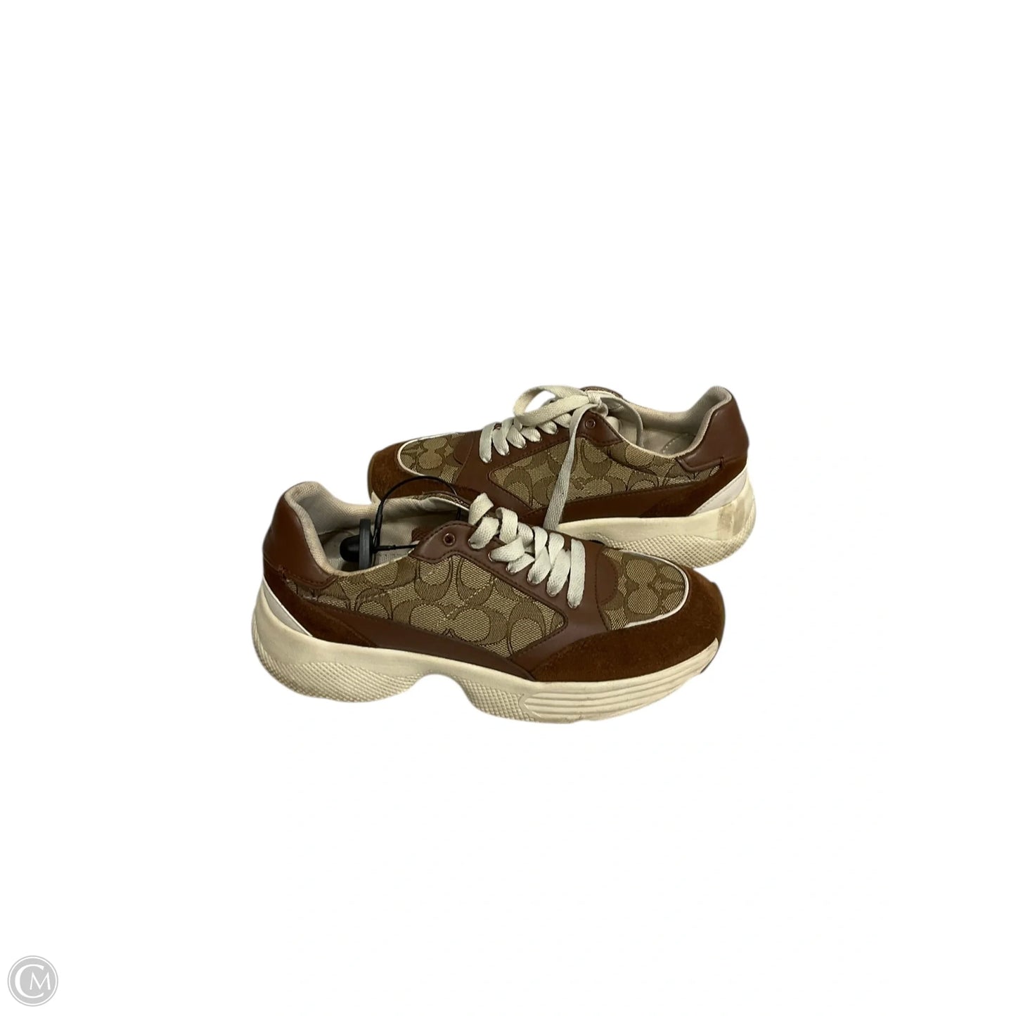 Shoes Designer By Coach In Brown & Tan, Size: 8