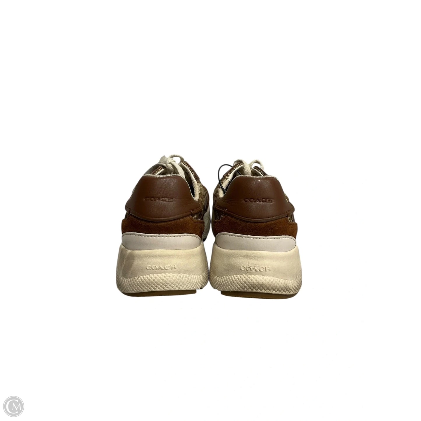 Shoes Designer By Coach In Brown & Tan, Size: 8