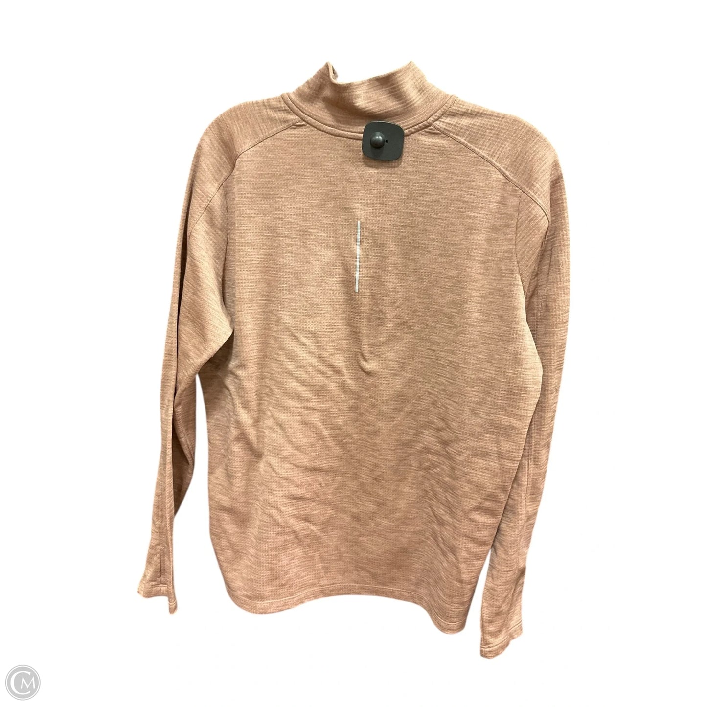 Athletic Top Long Sleeve Collar By Nike Apparel In Pink, Size: L