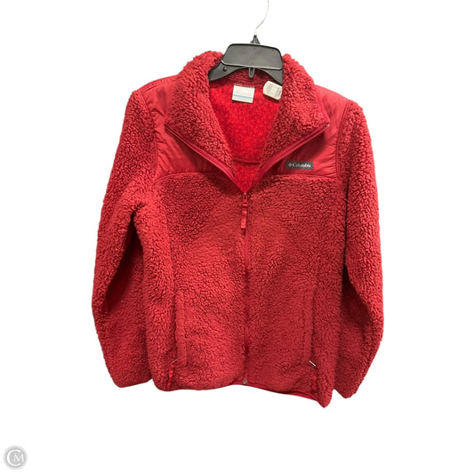Jacket Fleece By Columbia In Red, Size: M