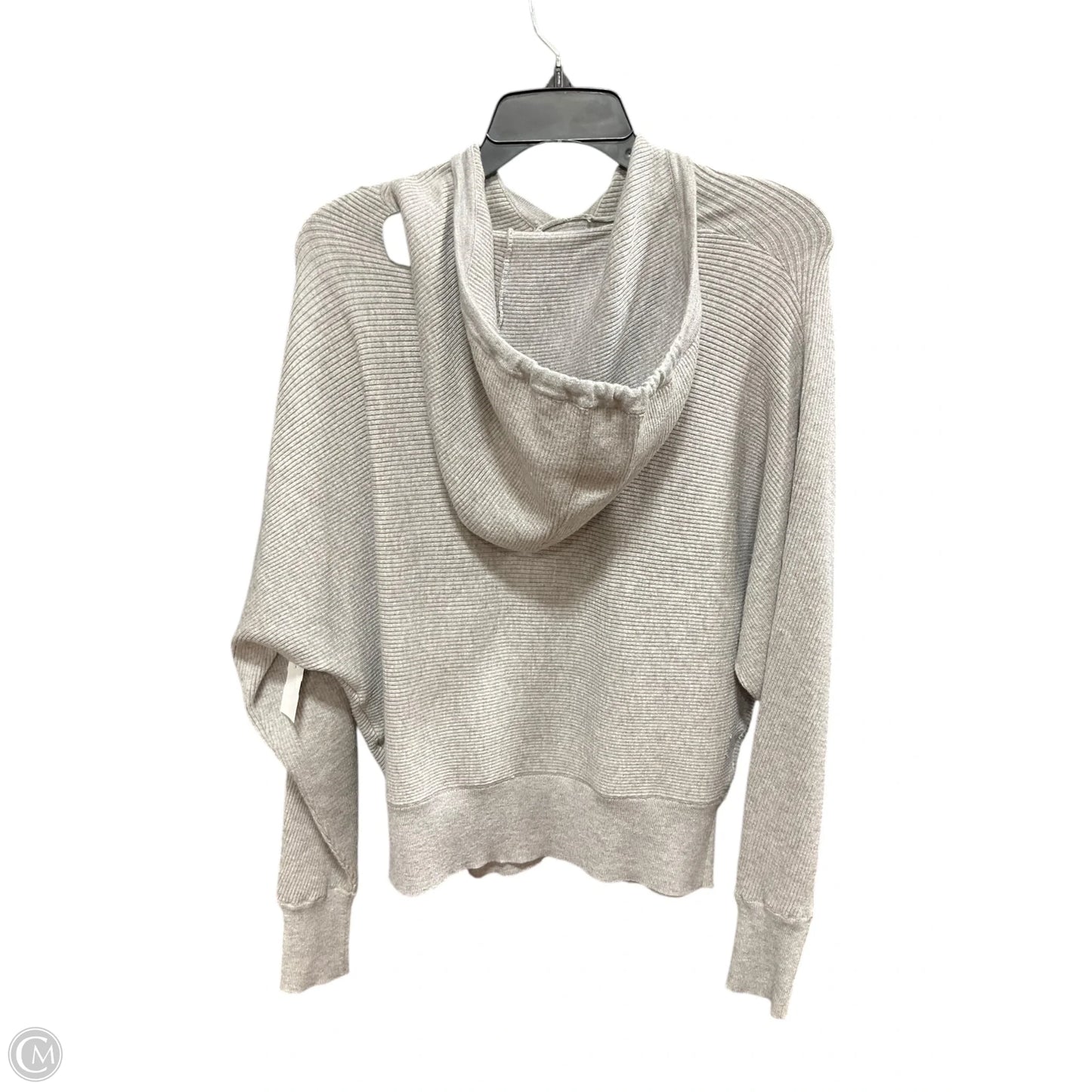 Athletic Sweatshirt Hoodie By Philosophy In Grey, Size: S