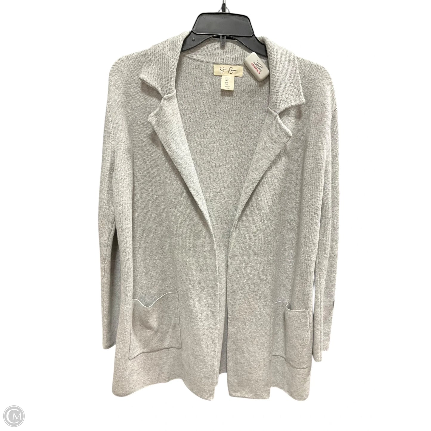 Sweater Cardigan By Jessica Simpson In Grey, Size: S