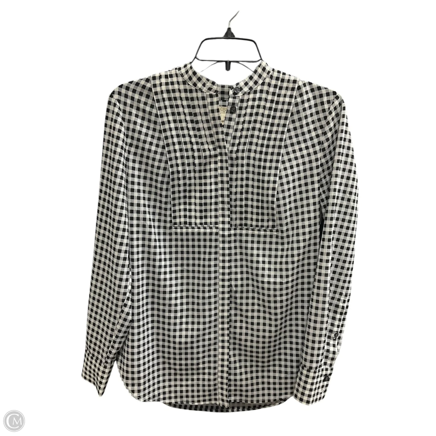 Top Long Sleeve By J. Crew In Checkered Pattern, Size: Xs