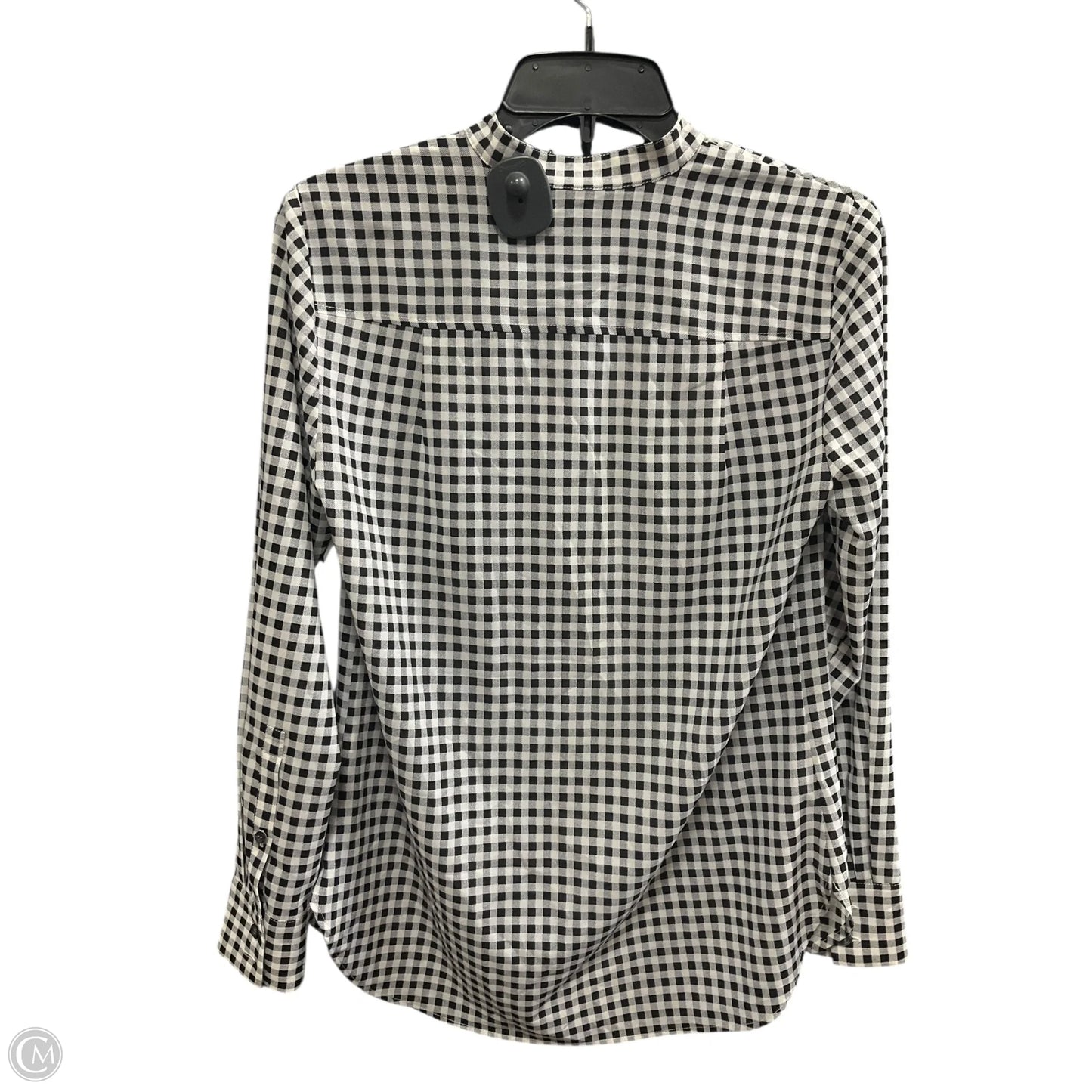 Top Long Sleeve By J. Crew In Checkered Pattern, Size: Xs