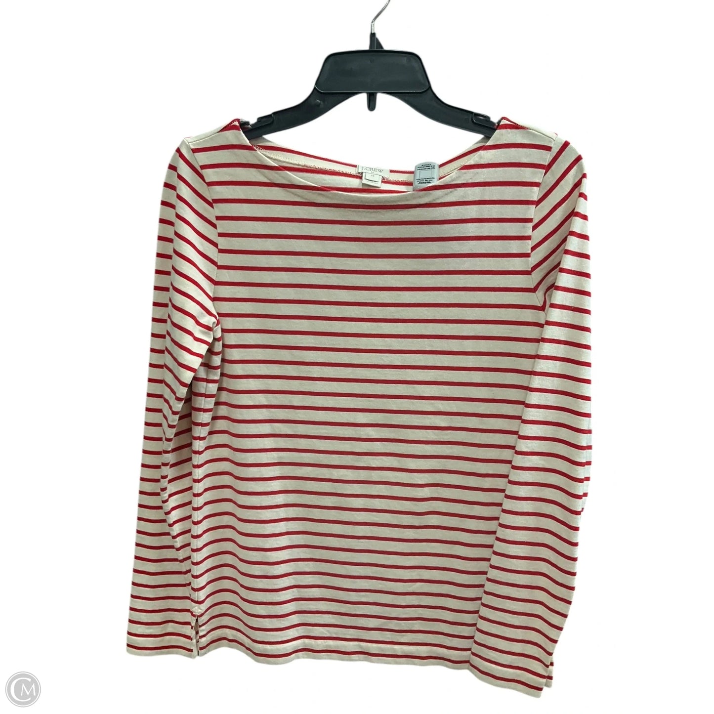 Top Long Sleeve By J. Crew In Striped Pattern, Size: Xs