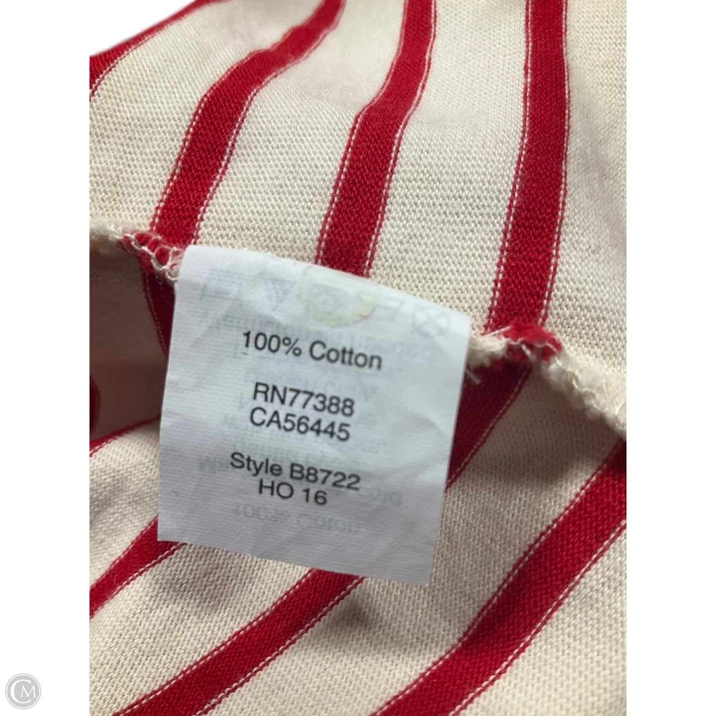 Top Long Sleeve By J. Crew In Striped Pattern, Size: Xs