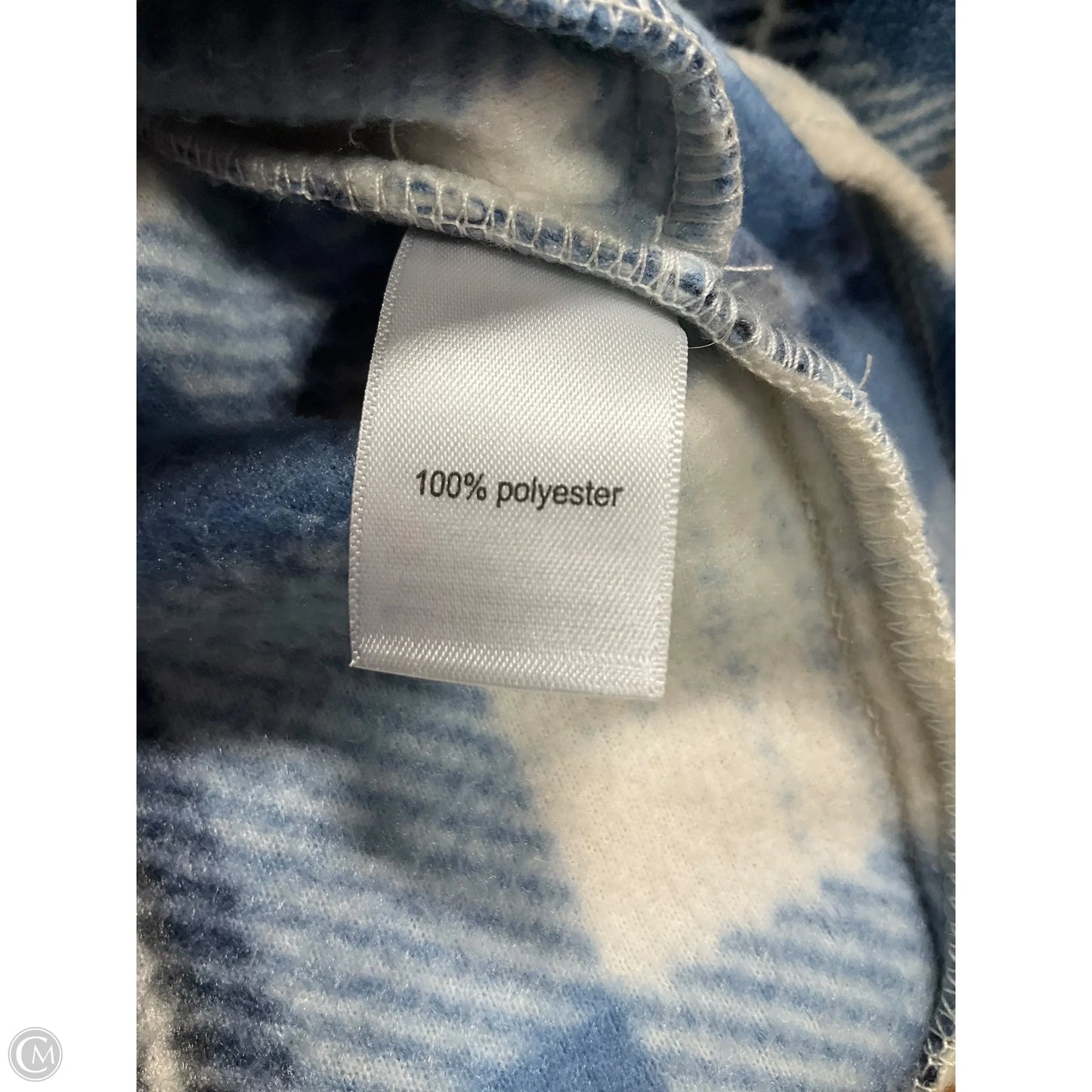 Jacket Shirt By Maurices In Blue & Cream, Size: M