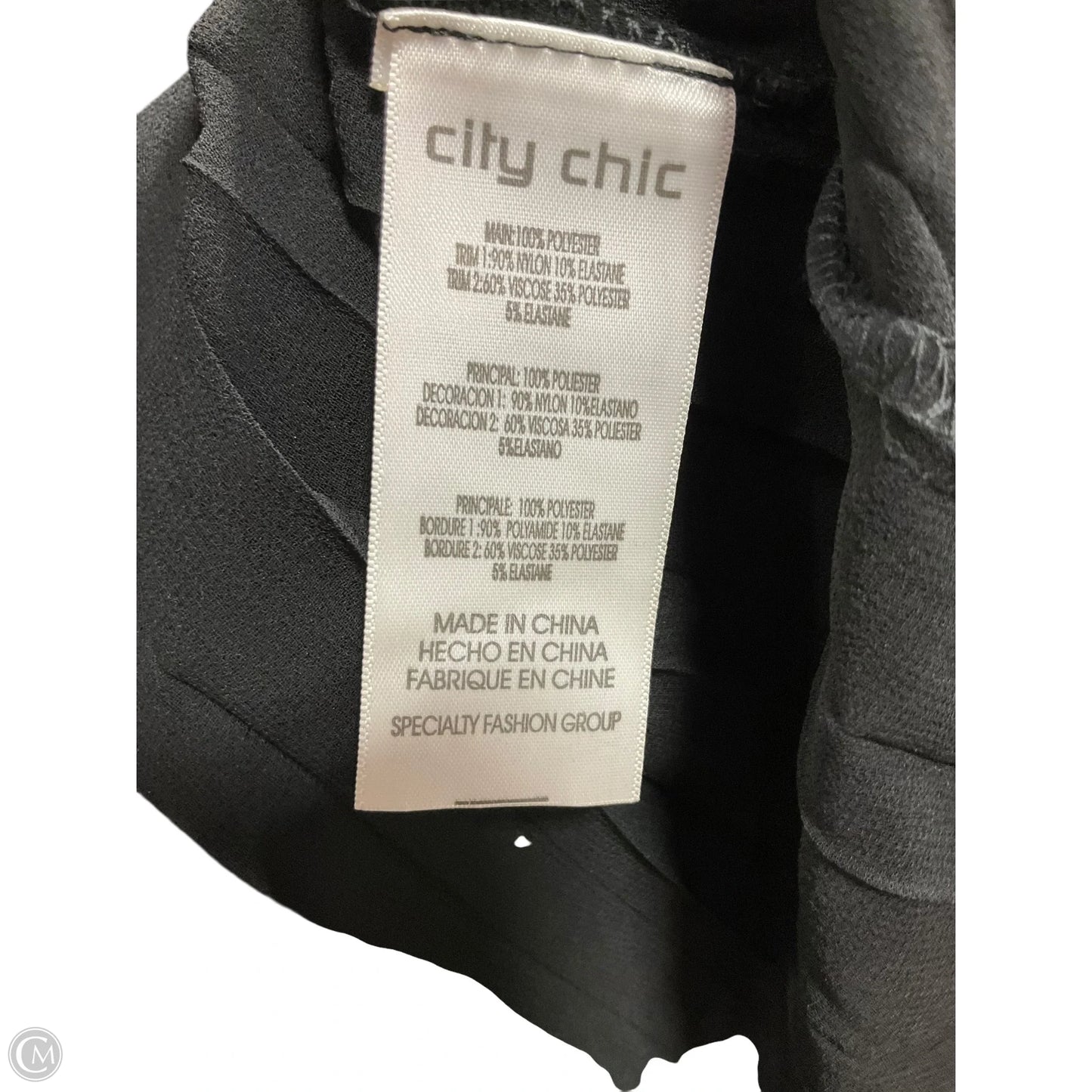 Top Sleeveless By City Chic In Black, Size: L