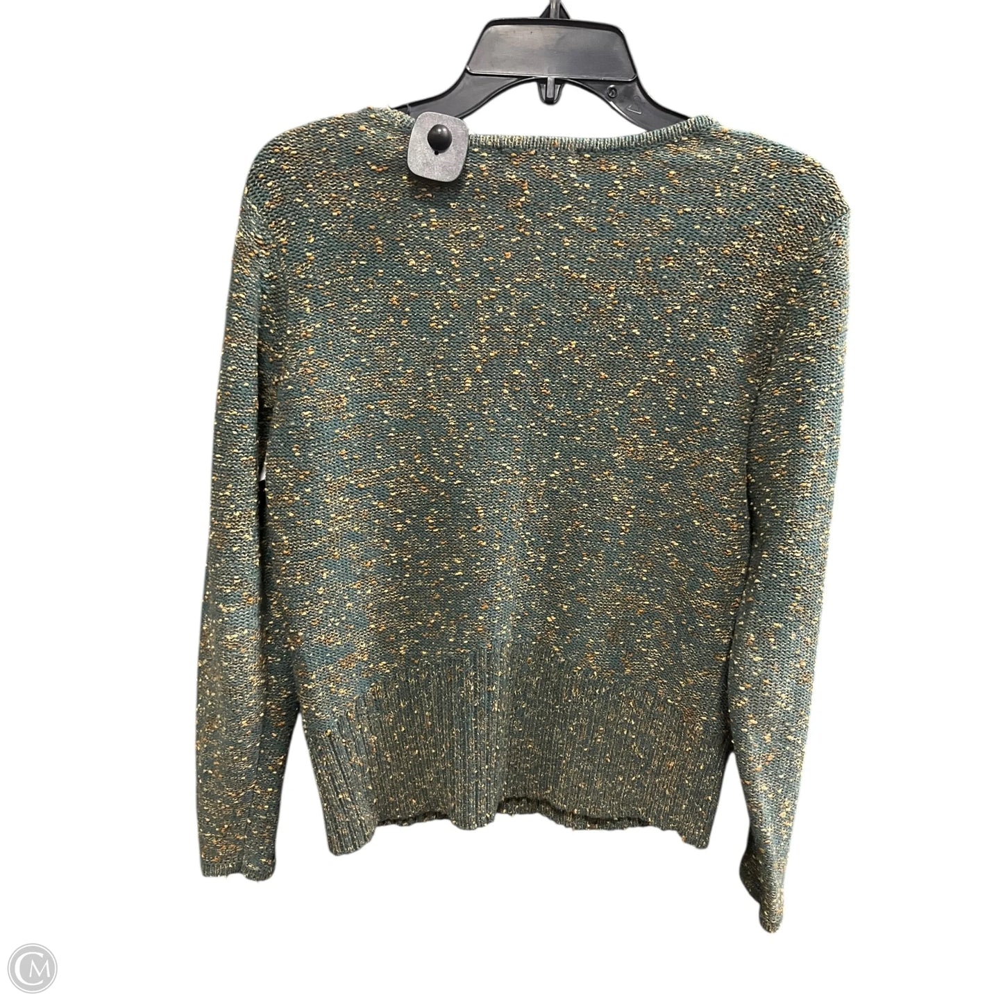Sweater By West Bound In Green & Tan, Size: S