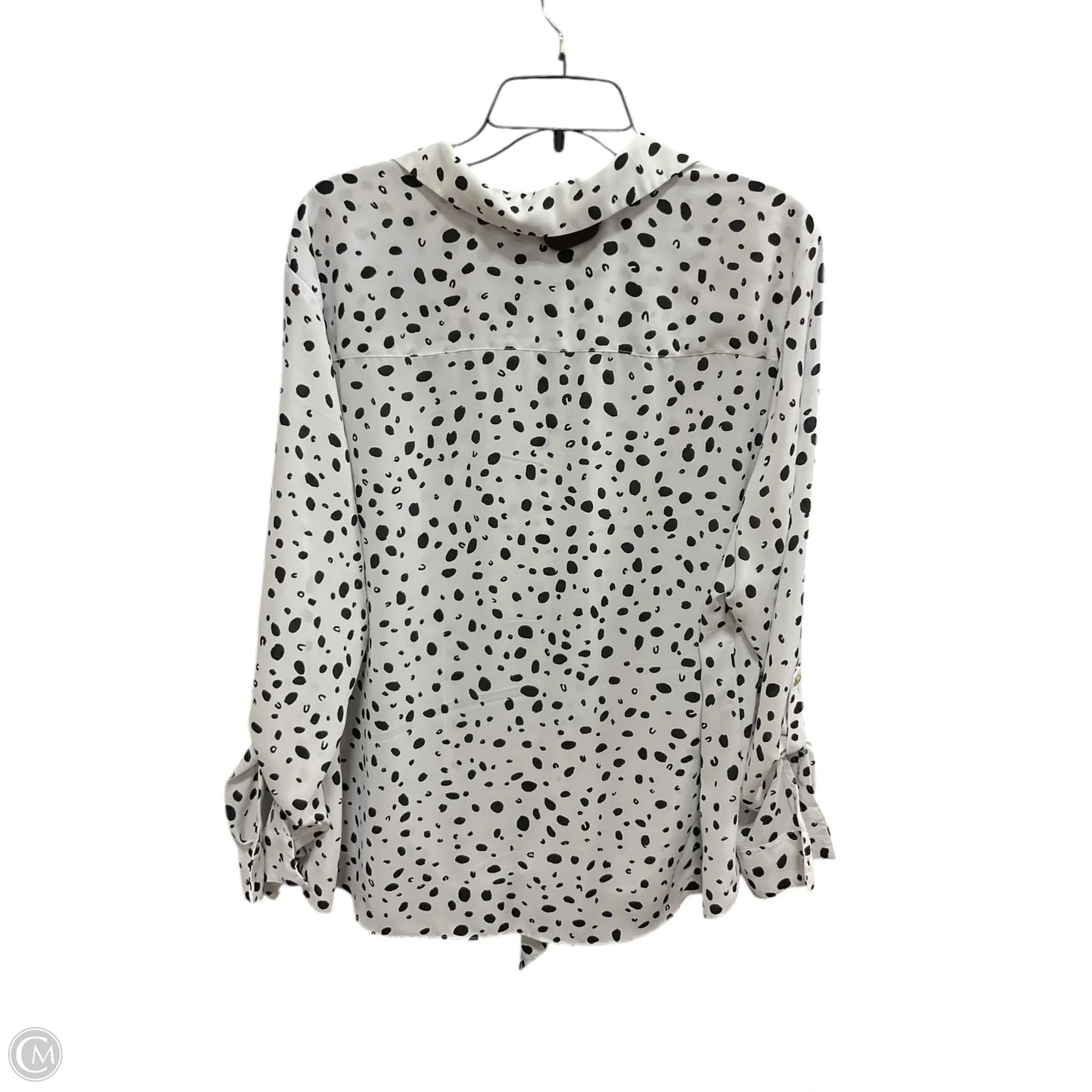 Top Long Sleeve By Maurices In Leopard Print, Size: 2x