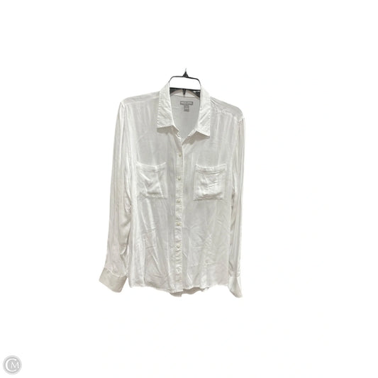Blouse Long Sleeve By Falls Creek In White, Size: L