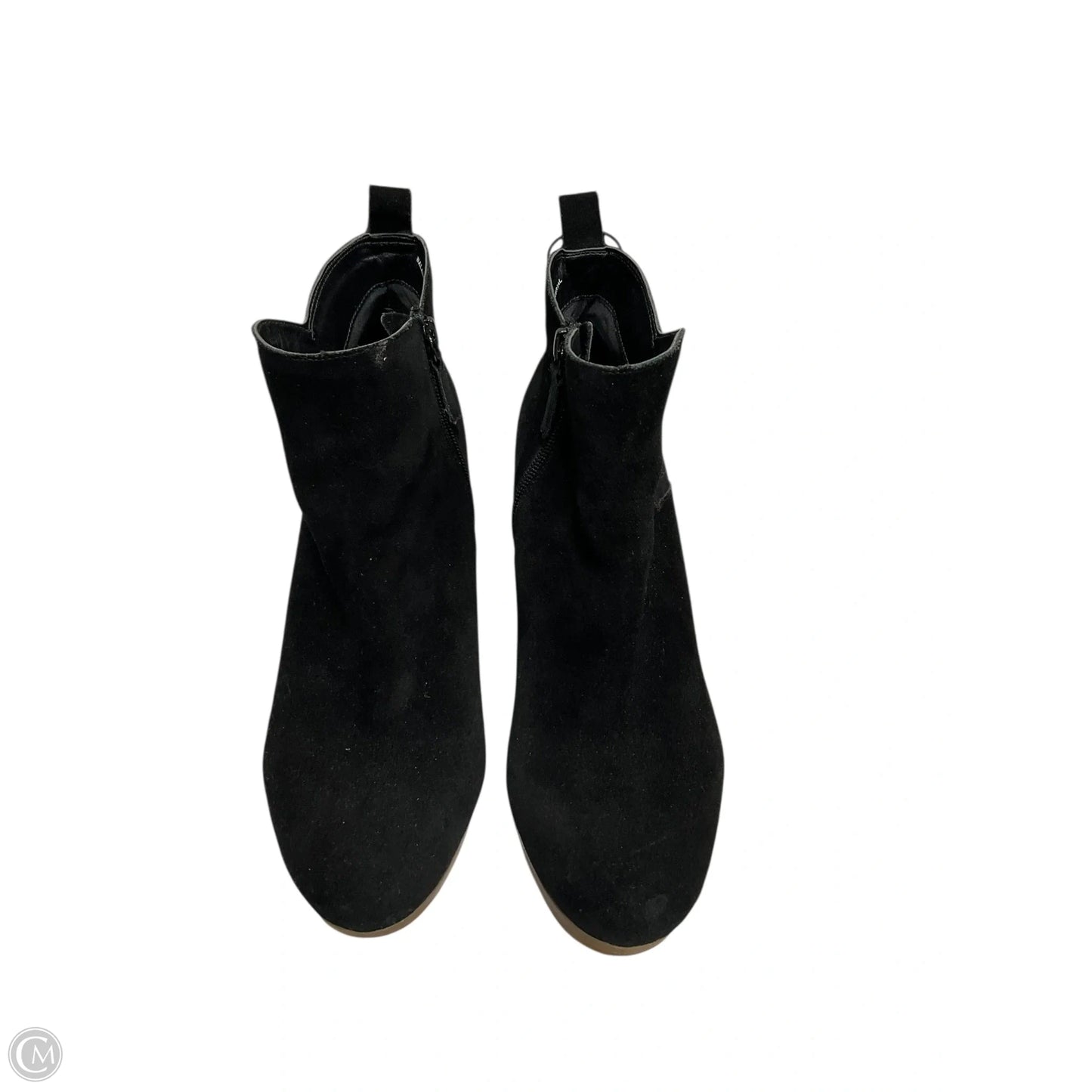 Boots Ankle Heels By Clothes Mentor In Black, Size: 9