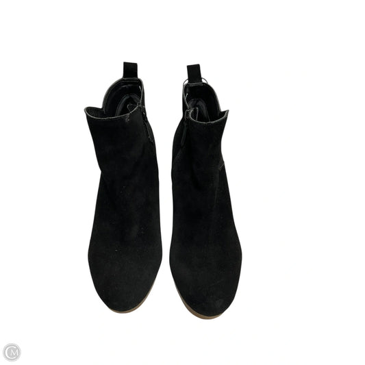 Boots Ankle Heels By Clothes Mentor In Black, Size: 9