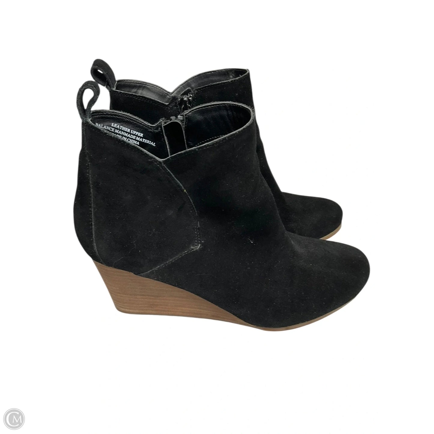 Boots Ankle Heels By Clothes Mentor In Black, Size: 9