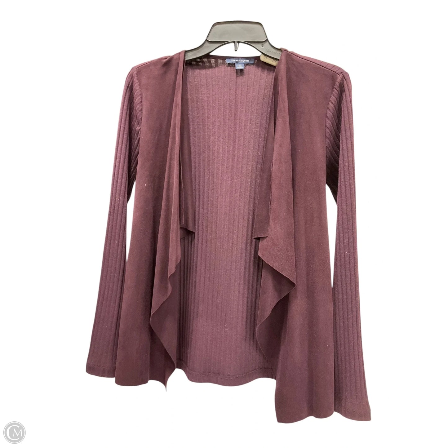 Sweater Cardigan By Tommy Hilfiger In Purple, Size: Xs