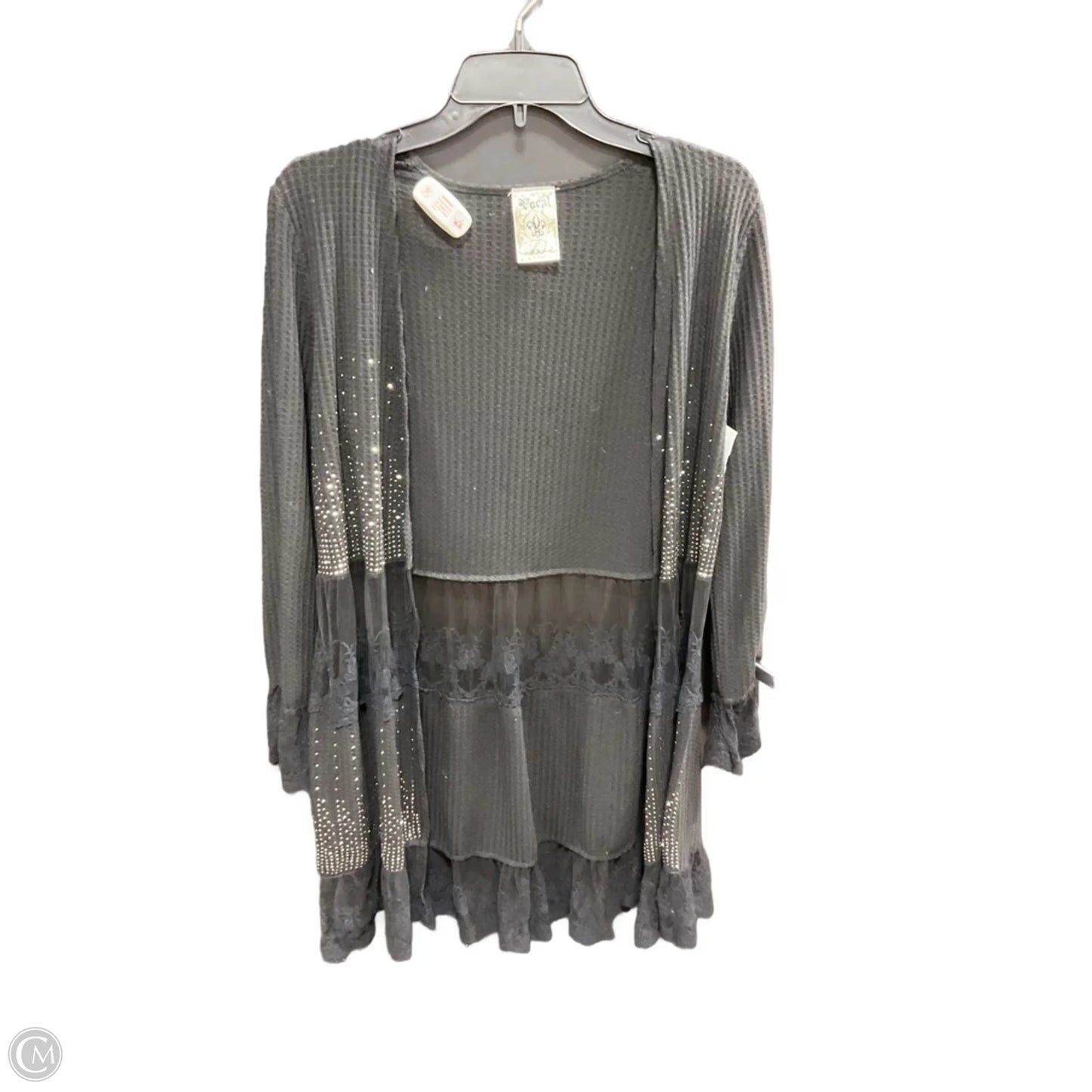 Sweater Cardigan By Vocal In Black, Size: S