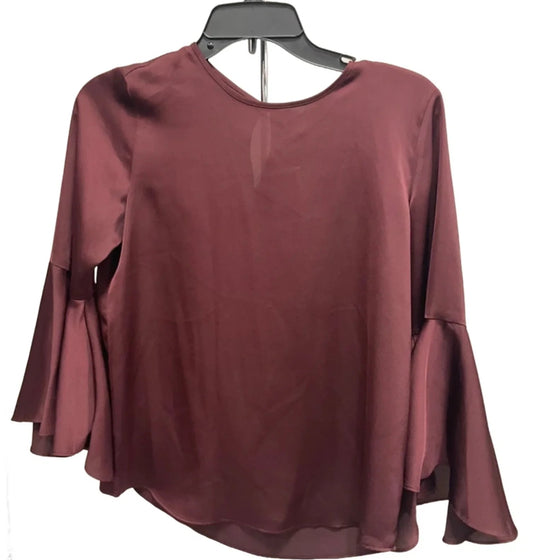 Top Long Sleeve By Ann Taylor In Red, Size: Xs