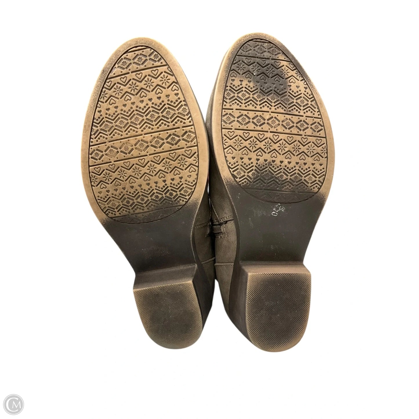 Boots Ankle Heels By Jelly Pop In Brown, Size: 8.5