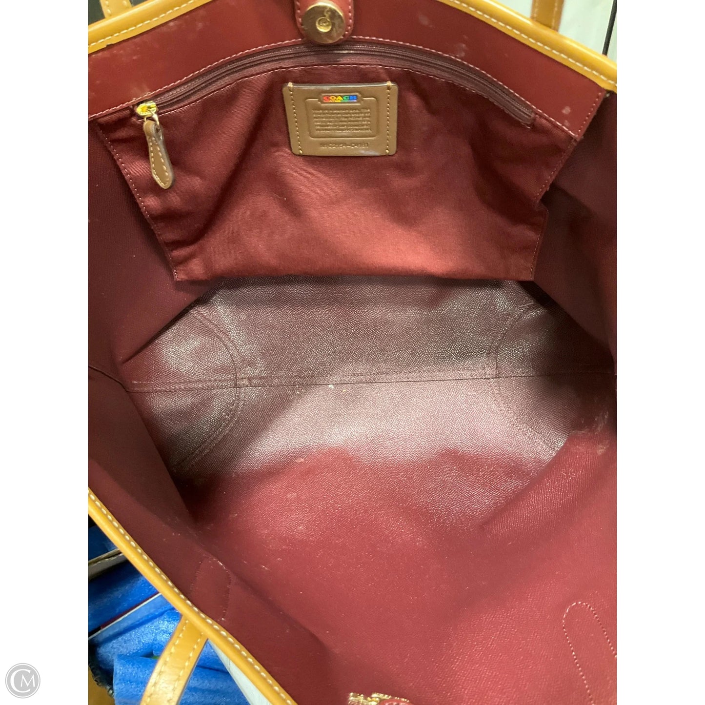 Tote Designer By Coach, Size: Large