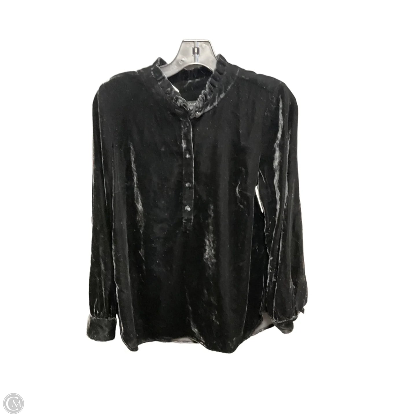 Top Long Sleeve By Talbots In Black, Size: M
