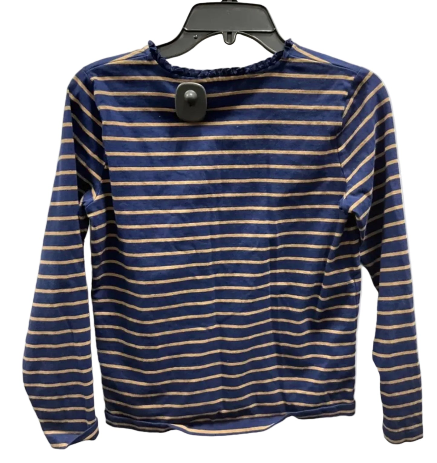 Top Long Sleeve By J. Crew In Blue & Tan, Size: S
