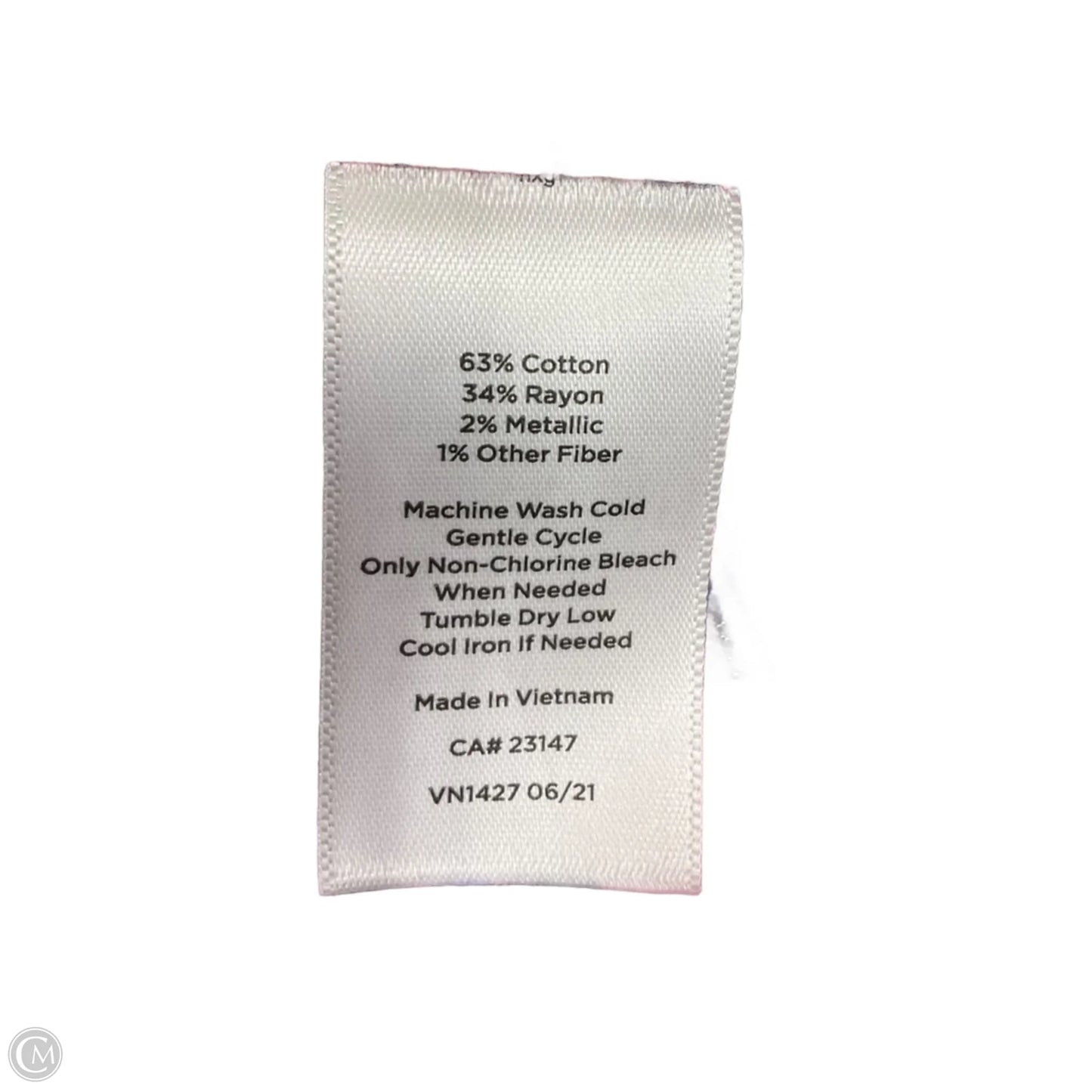 Blouse Long Sleeve By Talbots In Blue & Pink, Size: M