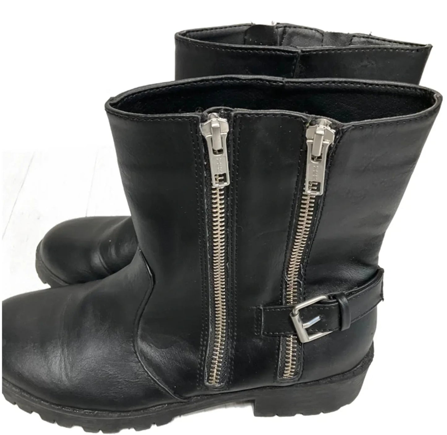 Boots Ankle Flats By Brash In Black, Size: 7