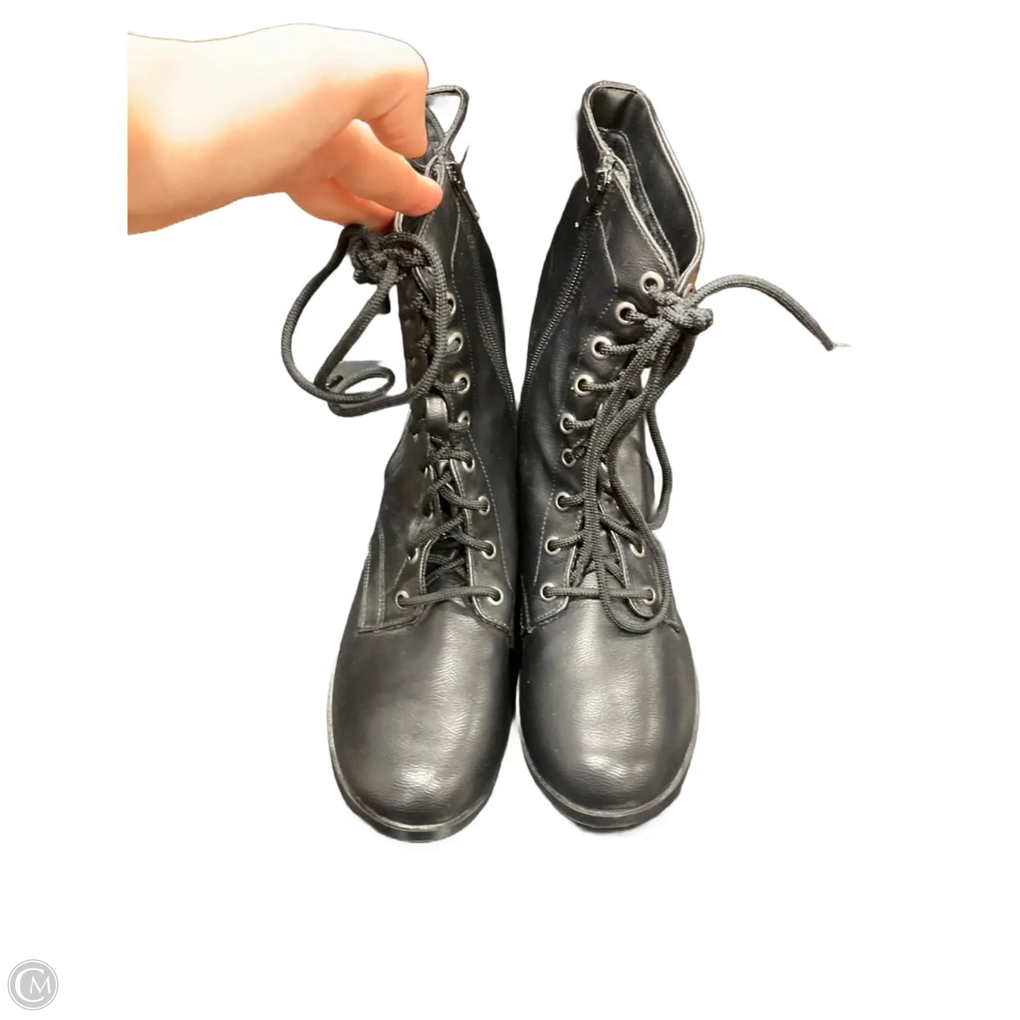 Boots Ankle Flats By Cme In Black, Size: 9.5