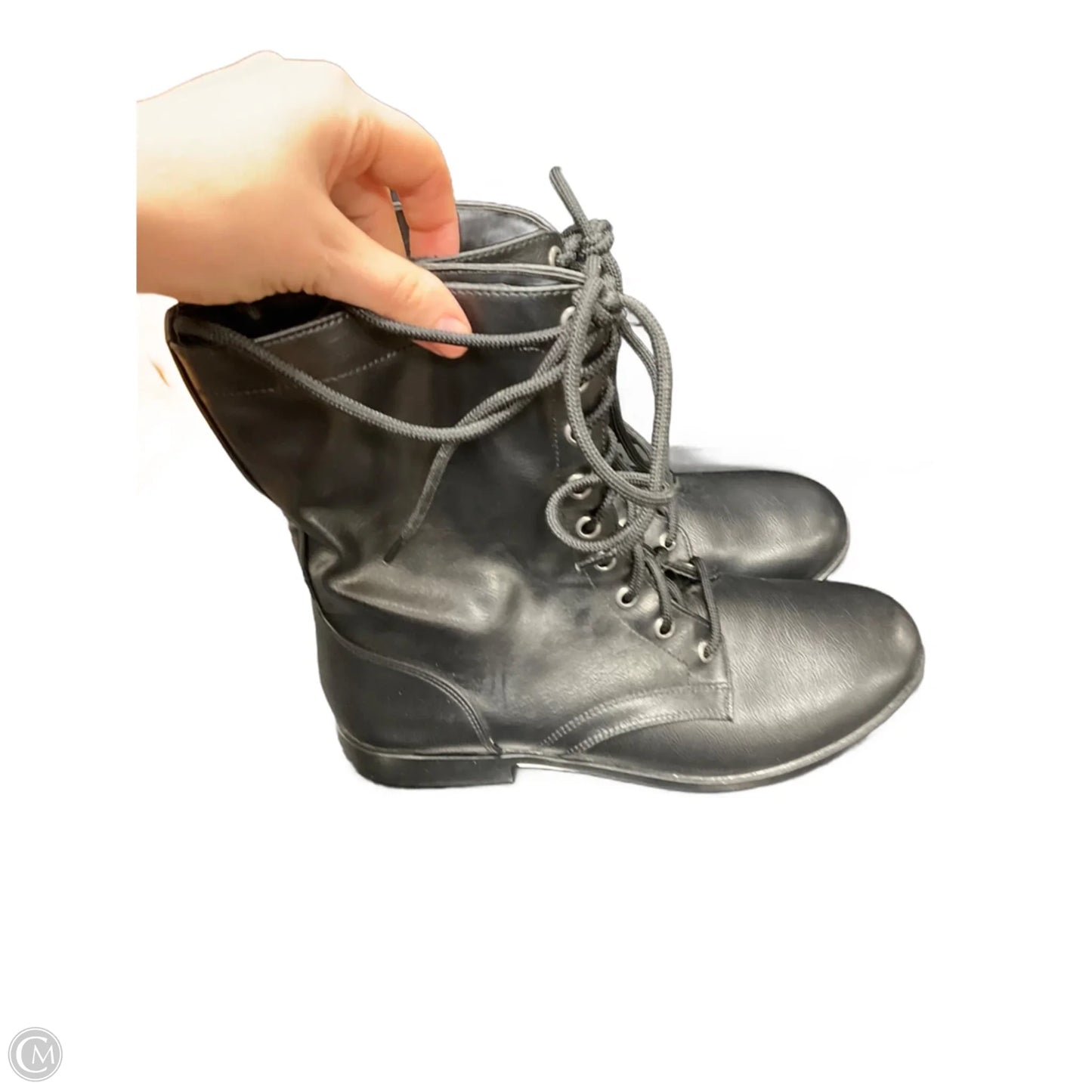 Boots Ankle Flats By Cme In Black, Size: 9.5