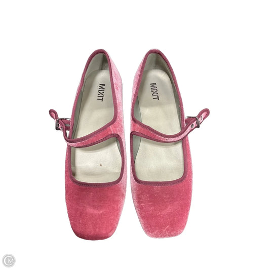Shoes Flats By Mix It In Pink, Size: 8.5