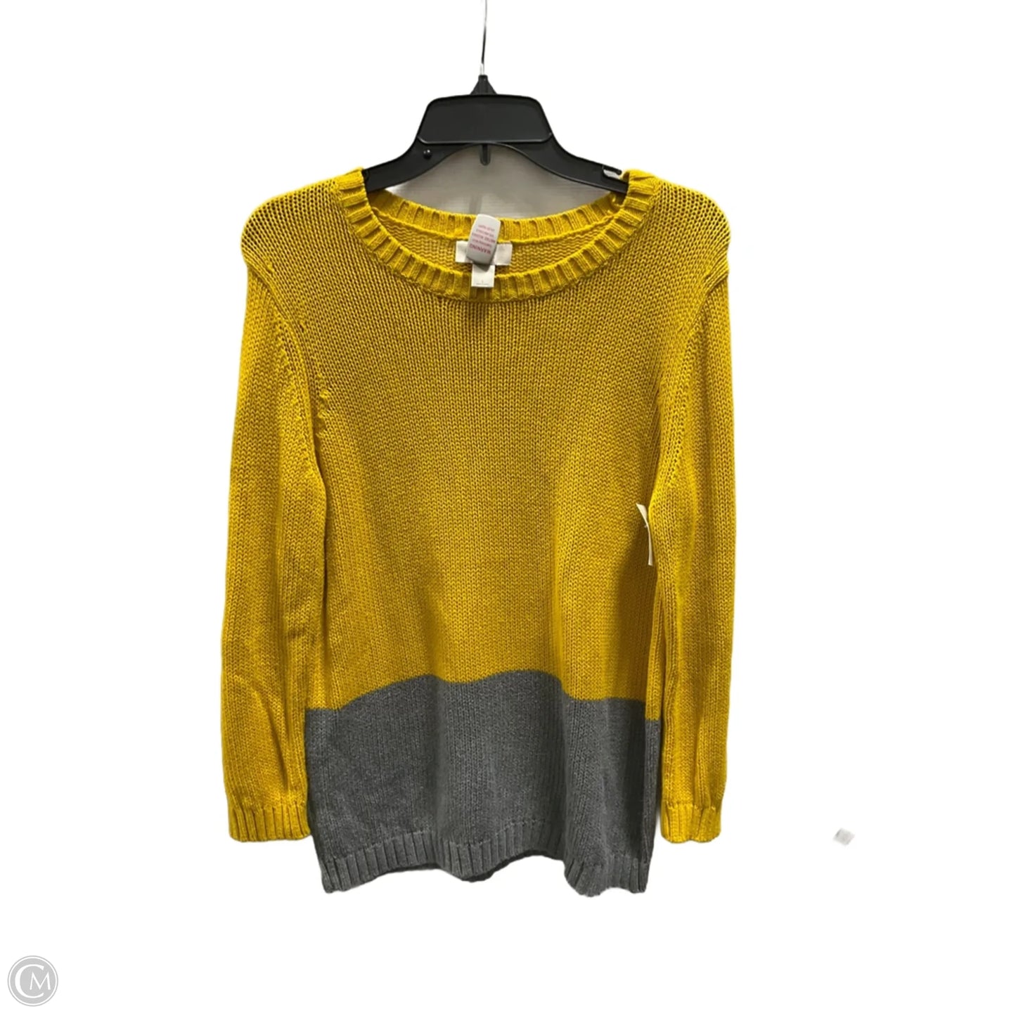 Sweater By Loft In Yellow, Size: L