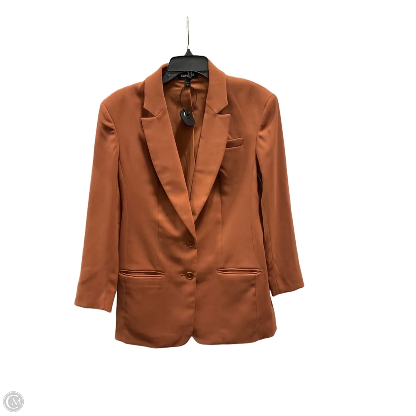 Blazer By Express In Orange, Size: Xs