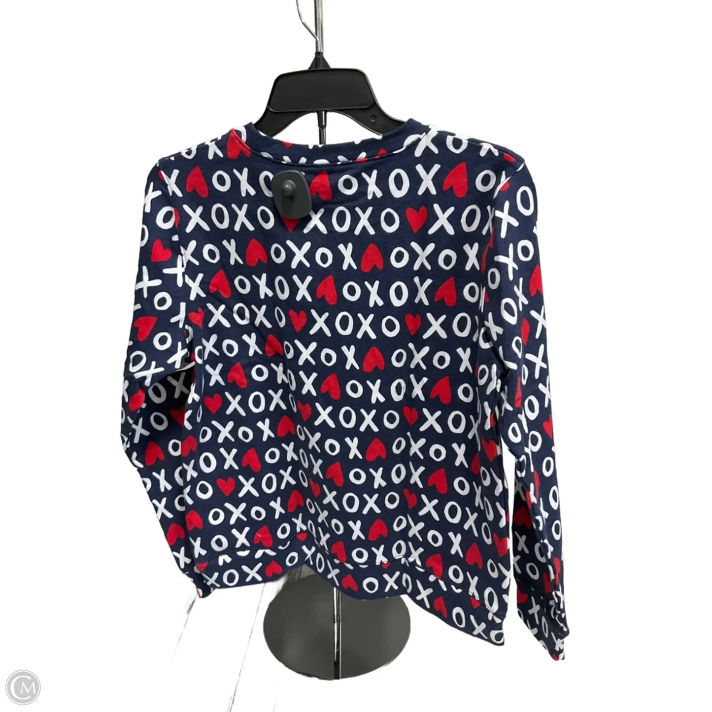 Top Long Sleeve By J. Crew In Blue & Red, Size: S