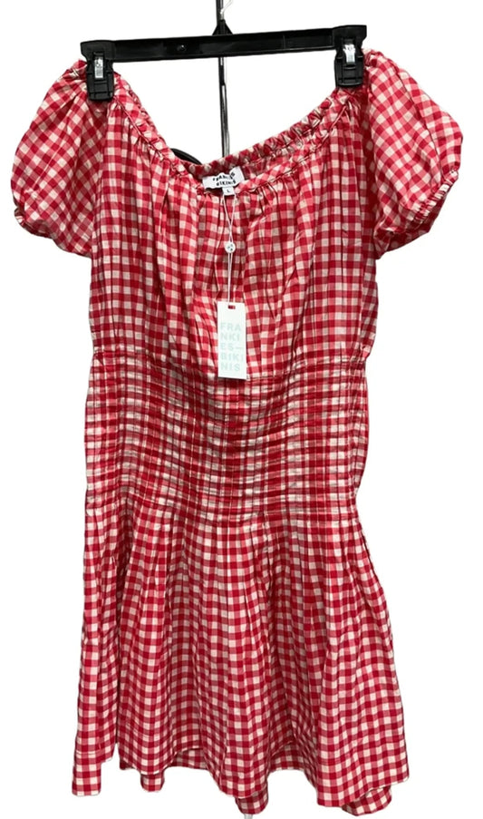 Dress Casual Midi By Cma In Checkered Pattern, Size: L