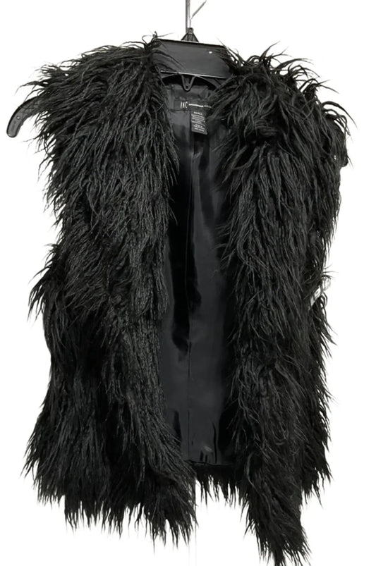 Vest Faux Fur & Sherpa By Inc In Black, Size: S
